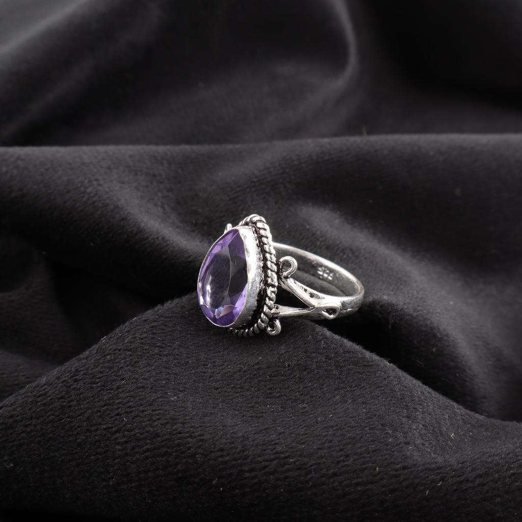Iolite Ring Gemstone Jewelry, 925 Solid Sterling Silver Ring, Handmade Jewelry Birthstone Ring, Gift For Her