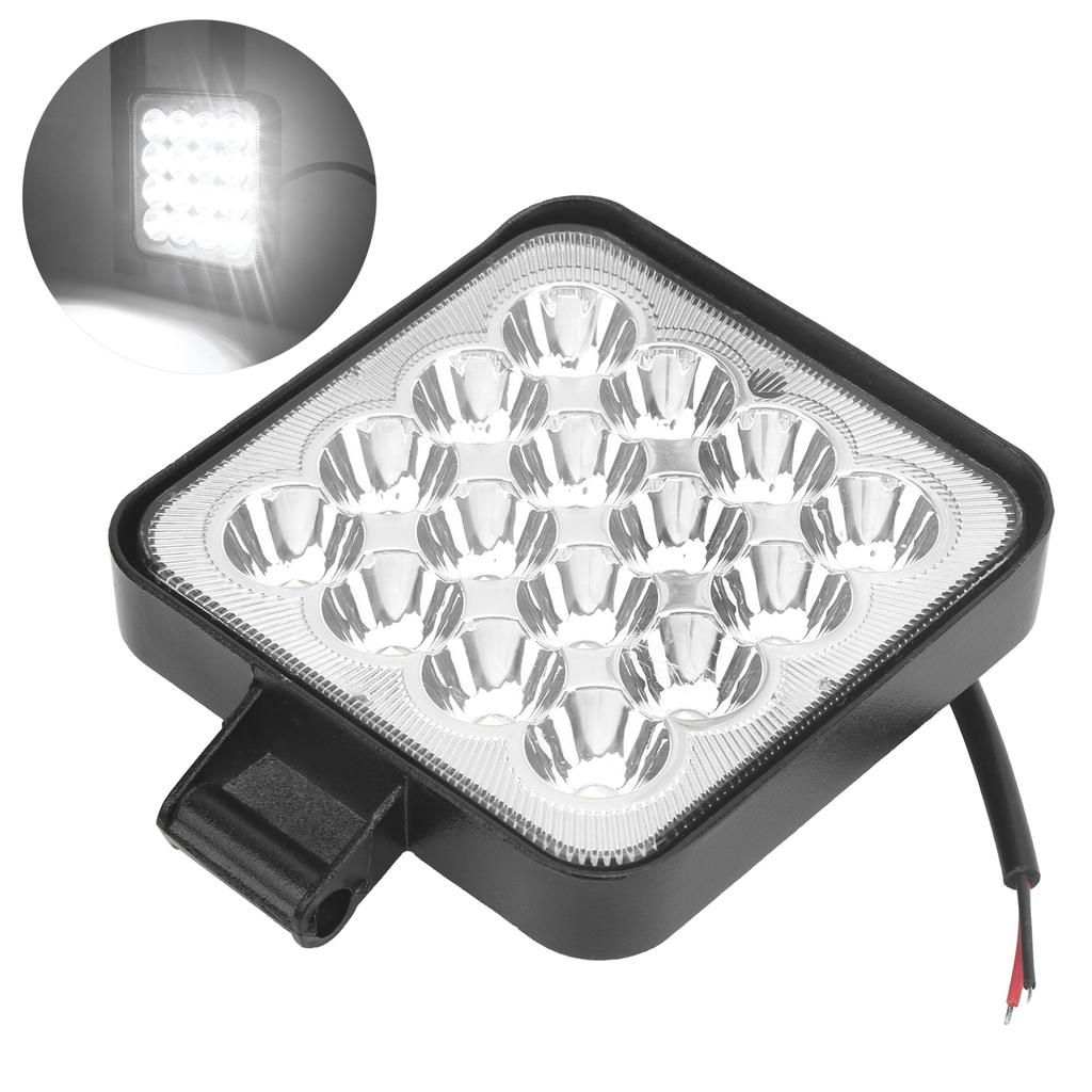 48W 16LED čtvercové pracovní světlo Jasné IP67 vodotěsná lampa pro auto motocykl nákladní automobil loď