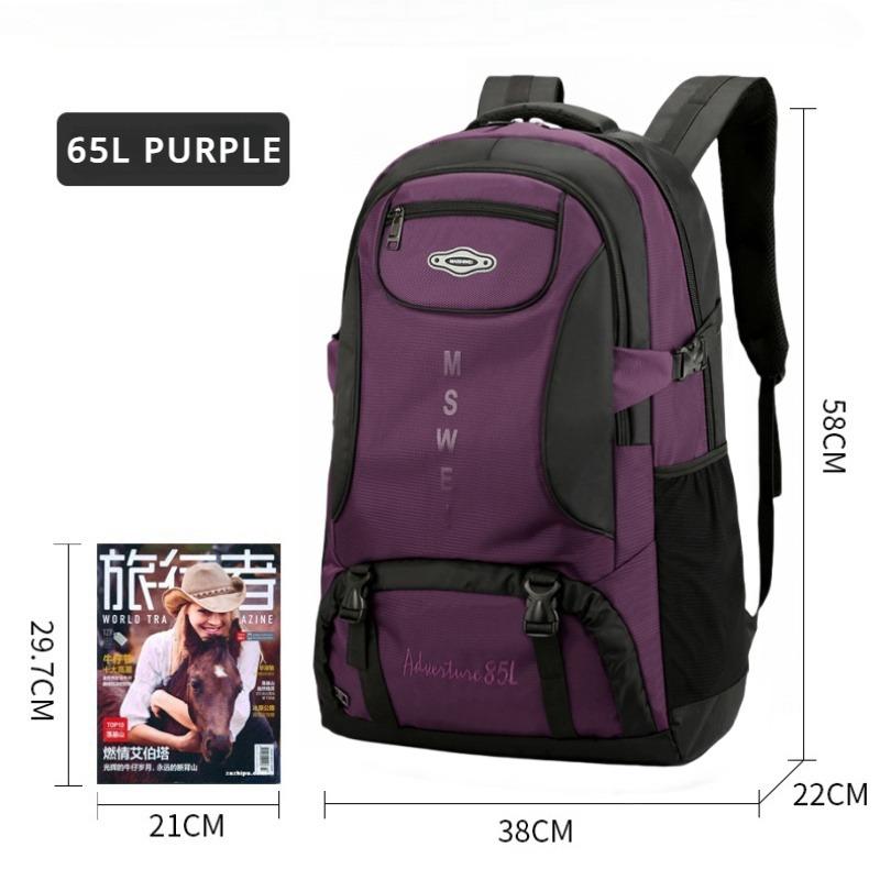 2024 New Outdoor Travel Backpack 50L/65L/85L Large Capacity Duffle Bag High Quality Oxford Waterproof Breathable Travel Bag Business Trip Hiking Bag