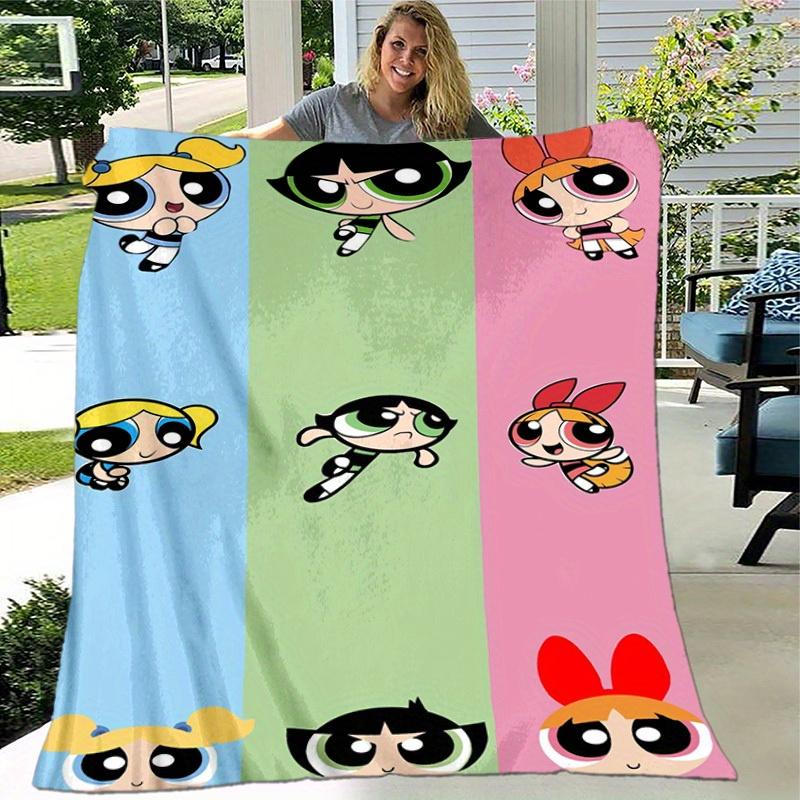 1pcPowerpuff Blanket - Soft and Comfortable, Suitable for All Seasons, Makes a Gre