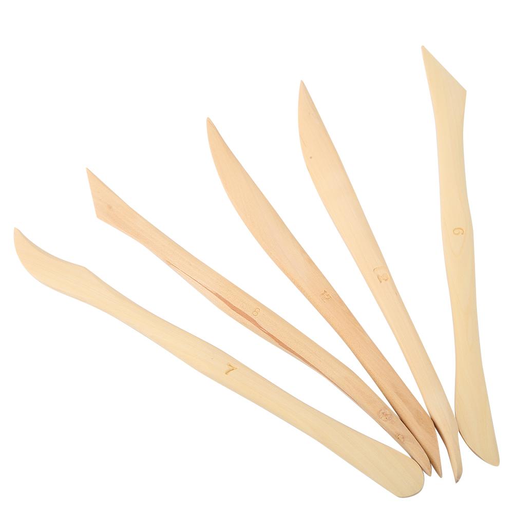 10pcs Set  Wooden Clay Carving Modeling Tool Diy Pottery Sculpture Tools