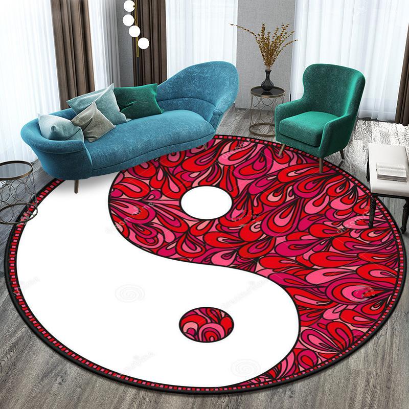 Schéma Tai Chi Bagua Kruhová podložka na koberce Malé koberečky do ložnice Koberec do umývárny Podložka pro domácí mazlíčky