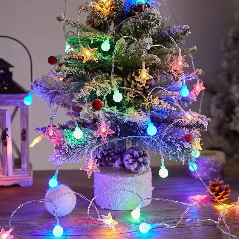 Solar-LED-Lichterketten: Blasen-, Wassertropfen-, Stern- und Planeten-Design für die Dekoration im Freien und im Innenbereich