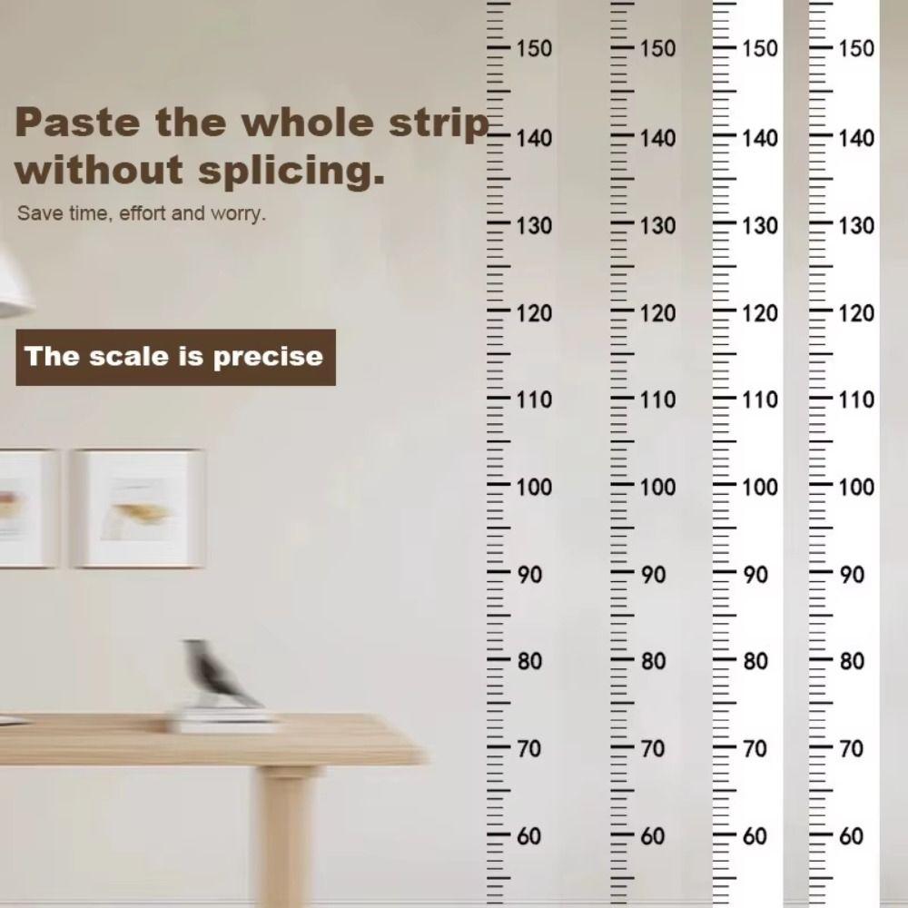 Waterproof Height Measurement Wall Sticker 2-Meter Height Height Ruler Scale Growth Chart  Home Use
