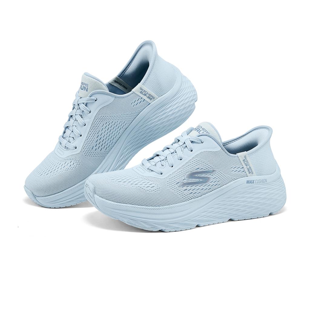 Skechers Max Cushioning Elite 2.0 Comfortable Soft Shock Absorbing Durable Low Top Casual Running Shoes Women sneakers Light-Blue 129642-LTBL