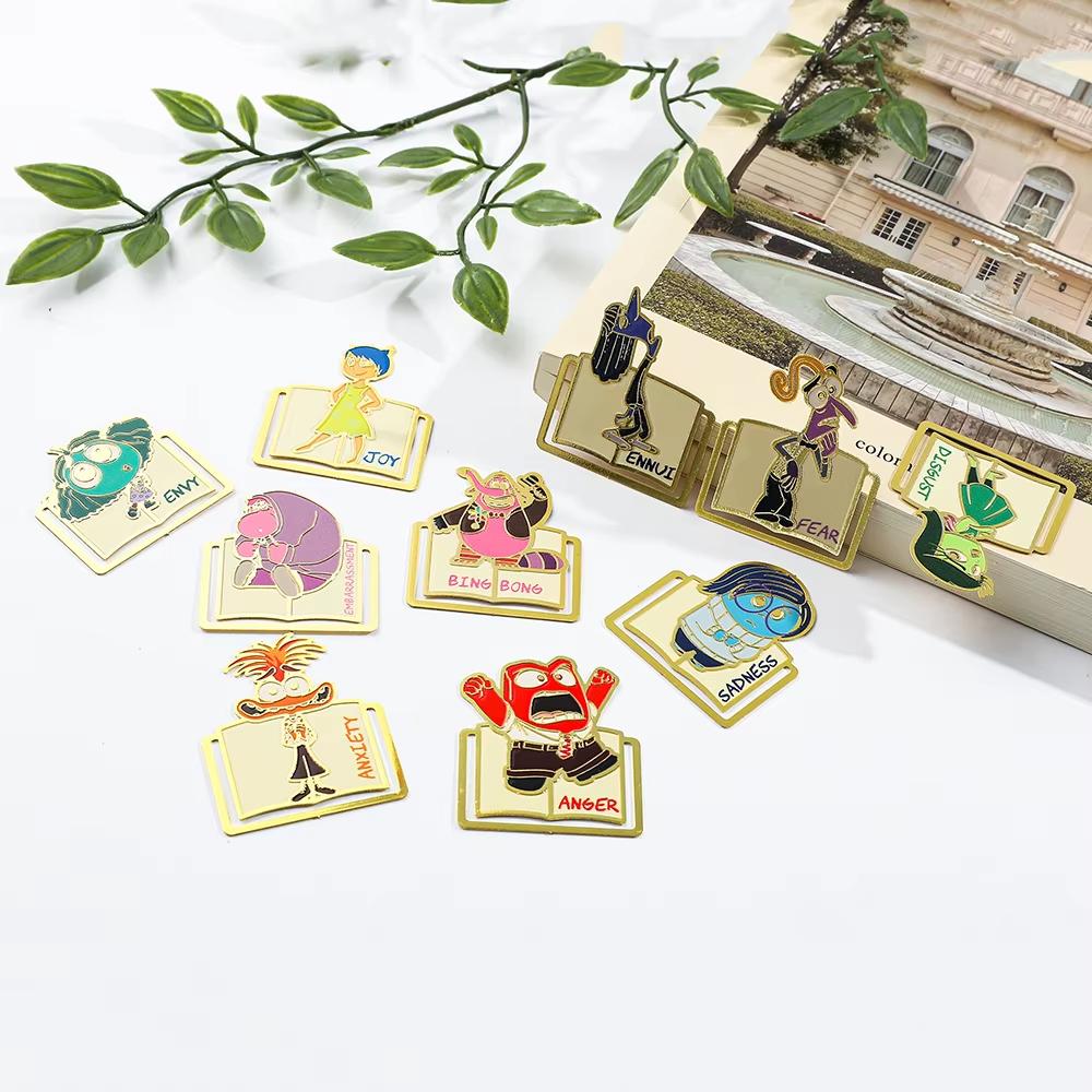 MINISO Alles steht Kopf Niedliche Lesezeichen Metall Buchseitenhalter Cartoon Fan Sammlungen für Leseratten Buchliebhaber Schulanfangsgeschenk