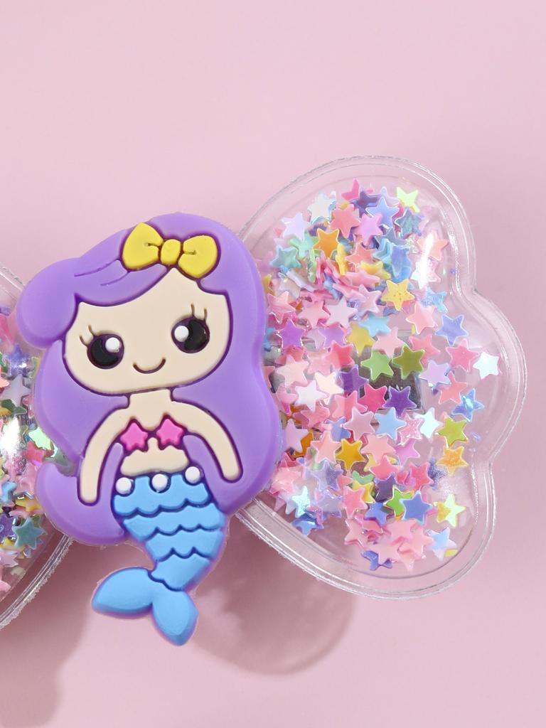 2 Stück Mode Meerjungfrau Haarspangen für Mädchen Cartoon Bunte Haarnadeln Baby Kinder Dekorative Haarspangen Niedliche Boutique Haaraccessoires