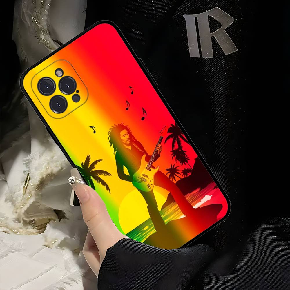 Bob Marley Singer Phone Case For iphone 17 16 15 16e 14 13 12 11 Pro Max Plus Case Cover Coque