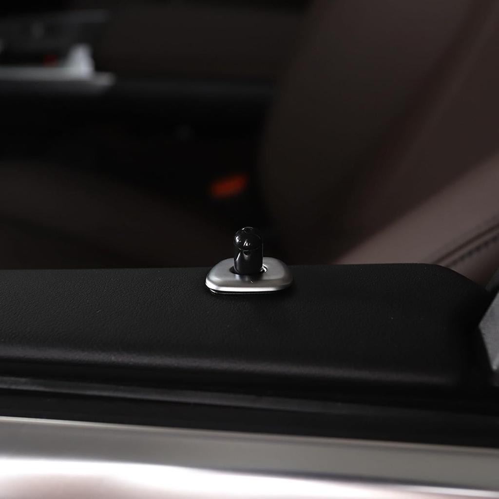 Car Door Lock Cover Trim Stickers Compatible with BMW X1 U11 2023 2024 Car Door Lock Pin Panel Frame Cover Decal Interior Trim Protection