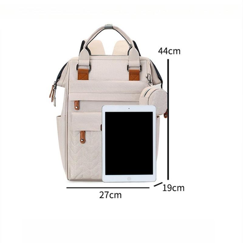 Outdoor Waterproof Nylon Mommy Bag Backpack Lightweight Handheld Stroller Hanging Bag Large Capacity Multifunctional Mother and Baby Travel Bag