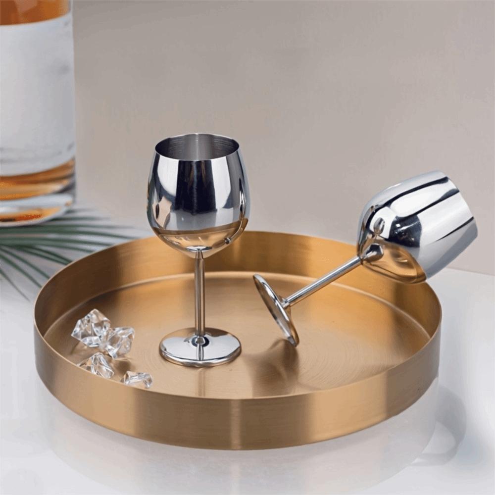 Drop-resistant Mini Stainless Steel Wine Glass 70 ML Tall Cup Durable Cocktail Cup Gift