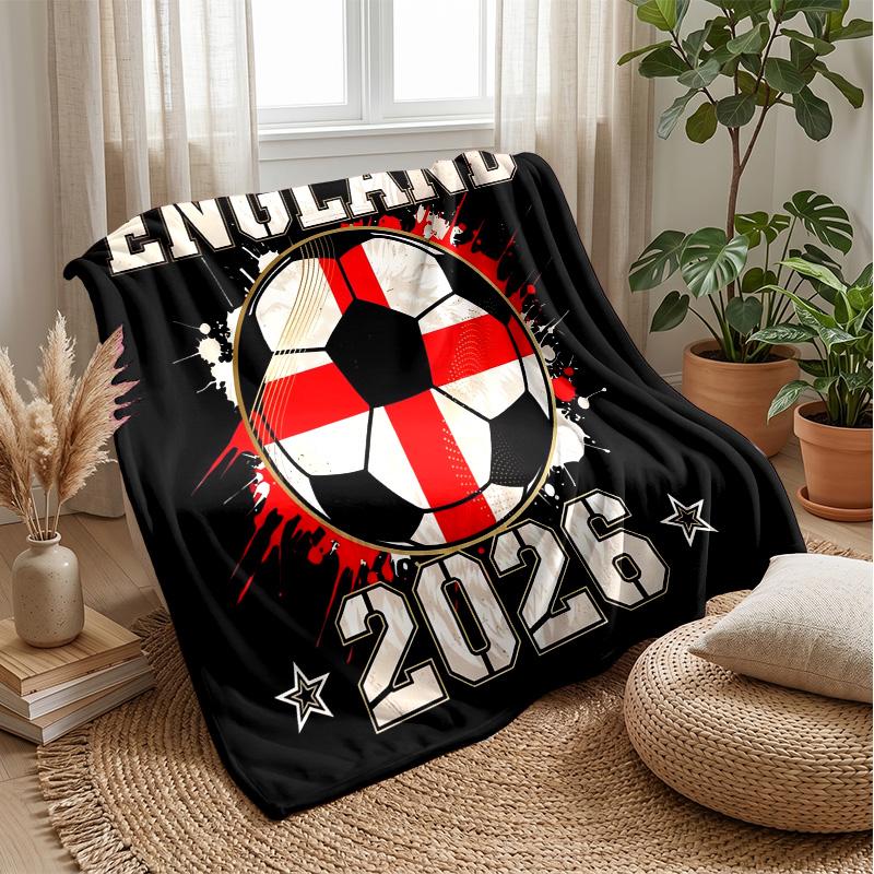 England national football team Theme blanket Soft Flannel Blanket Plush Throw Blanket Cozy Sofa Bed Blanket for Home Decor