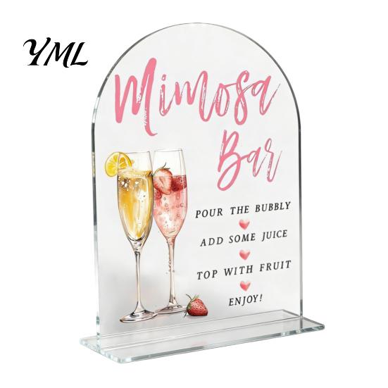 Clear Table Place Cards Arch Wedding Numbers, 1-10 with Stands, Acrylic Settings Signs for Receptions, Parties, Anniversaries, Events Banquet Displays
