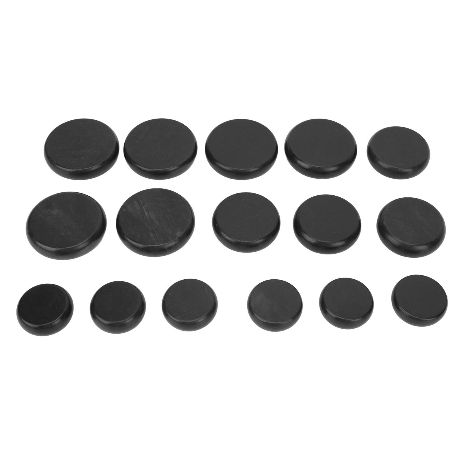 

16шт. Нагреваемый спа-камень, уменьшающий боль, безводный нагревательный базальт, согревающая терапия, расслабляющий горячий массаж