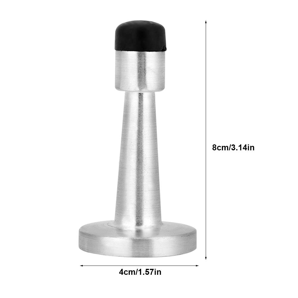 Sinklegering Gummi Antikollisjonsdørstopper Holder Hjem Hotellkontortilbehør (Børstet)