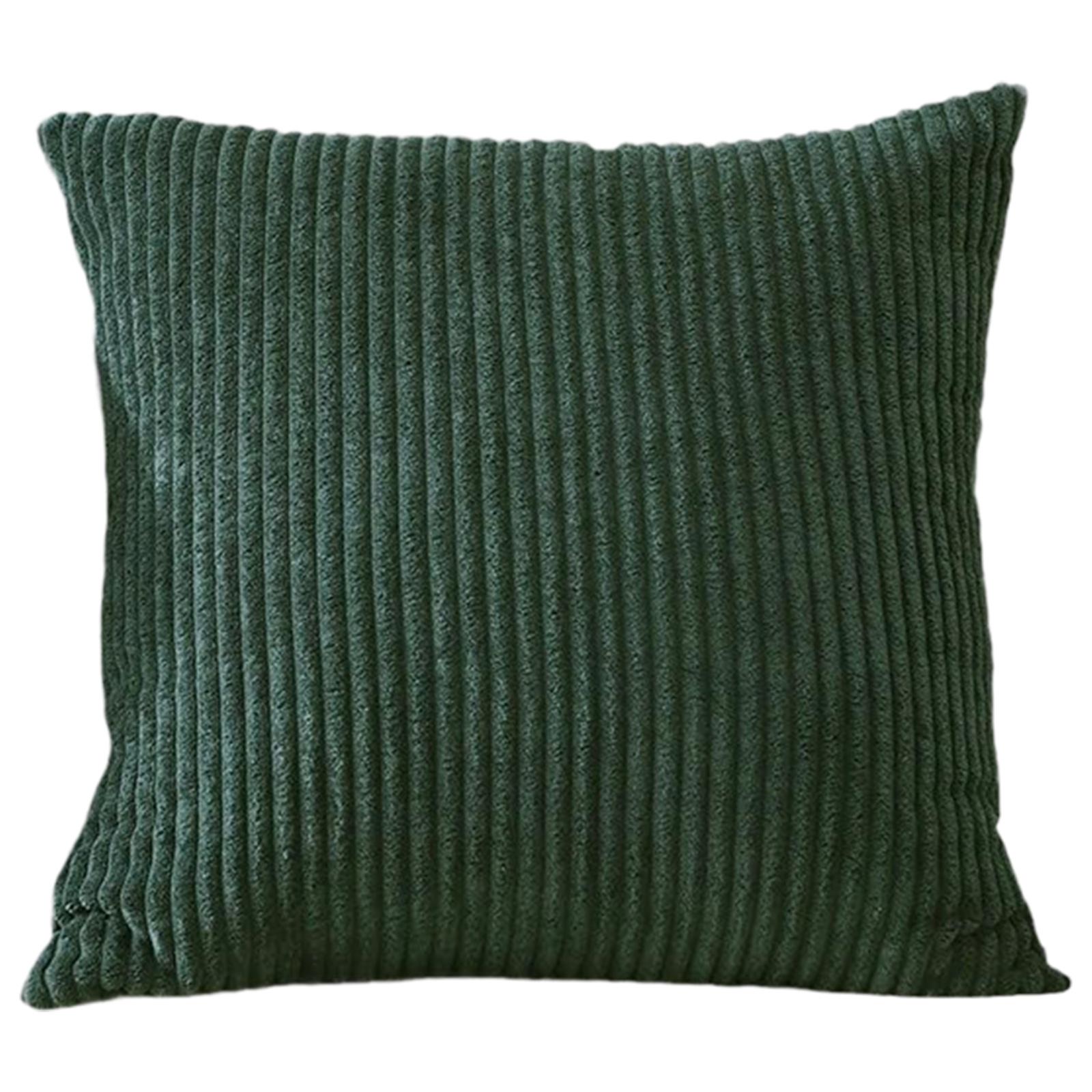 

Чехол для декоративной подушки из вельвета в тонкую полоску для дивана в гостиной One Size зелёный