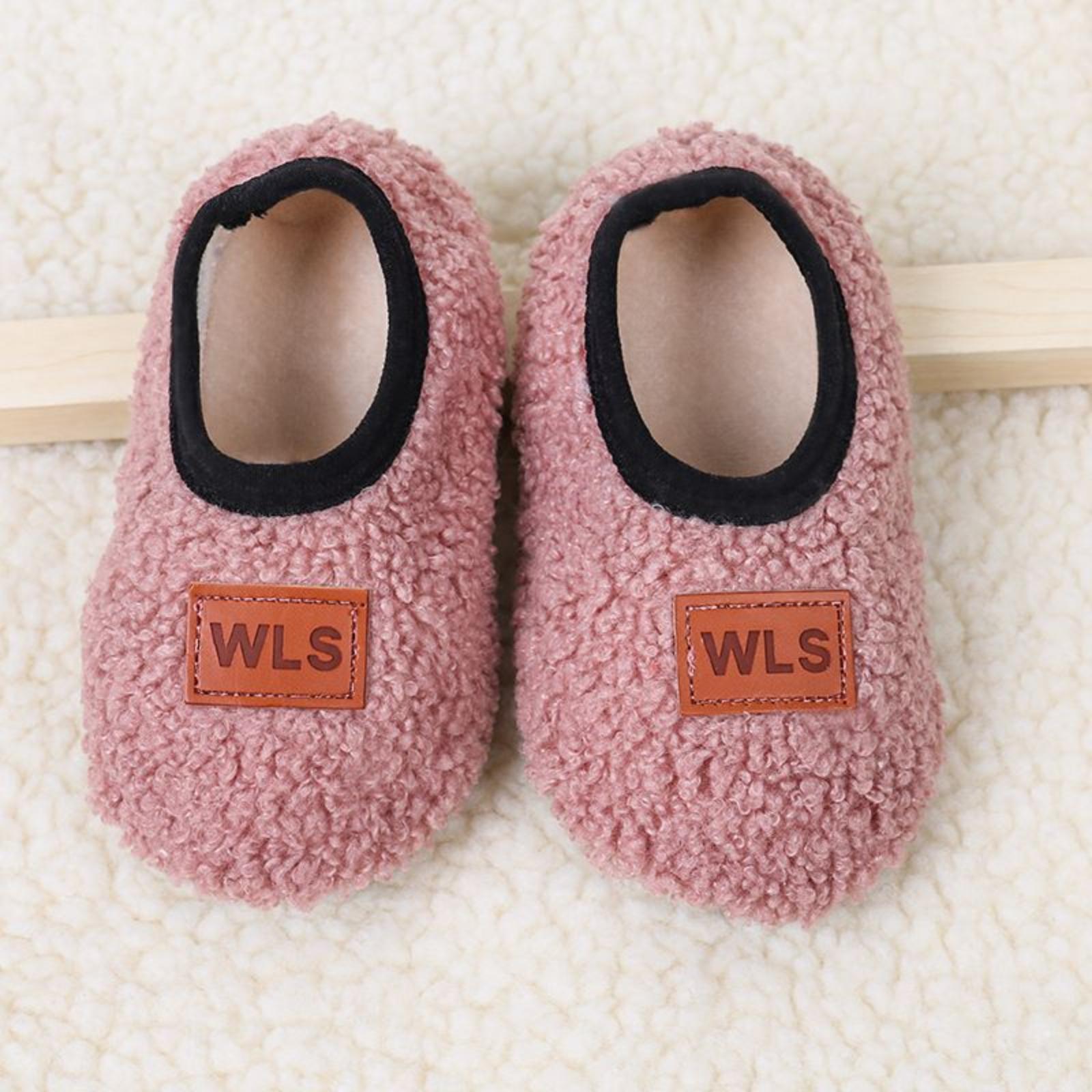 

Children s Cotton Slippers, Winter Hairy Shoes, Women s Baby Slippers, Indoor Home Bags, And Cotton Shoes For Warmth One Size розовый