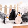 Mini Penguin Miniature Figures For Fairy Garden Gnomes Moss Terrariums Decoration Cake Topper