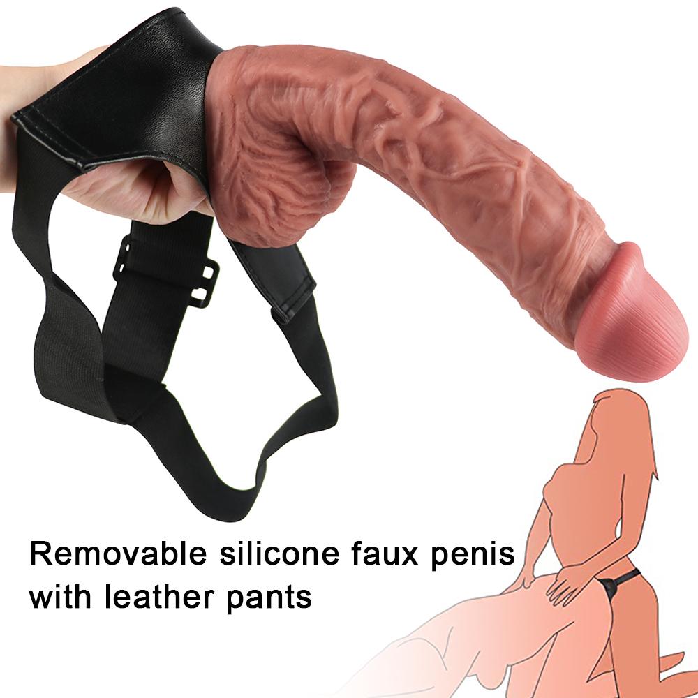 Dámský řemínek na dildo Realistická přísavka na penis Dildo Sexuální hračky pro lesbické ženy Měkký silikon