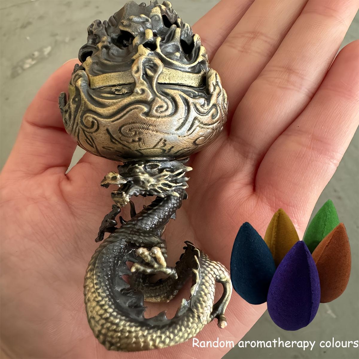 

Курильница в форме дракона, с изоляционным слоем подставки для курильницы, для благовоний A censer 5 incense cones