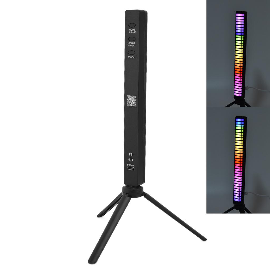 Colorful RGB Rhythm Light 3D APP Bluetooth Control 32LED Light Bar USB Charging Voice Control Light