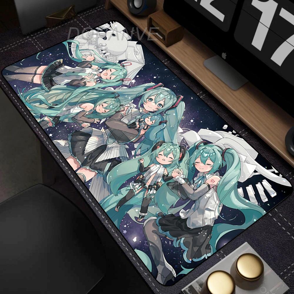 Anime Girl Mouse Pad Gamer Keyboard Pads Desk Hatsune Miku Kawaii Mouse Mat Carpet Rubber Tapis Souris Gaming Exquisite Mousepad