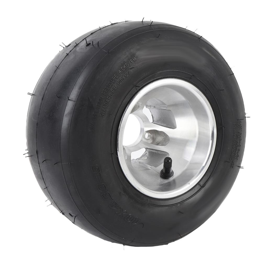 10x4.50 5 Front Wheels Tire with Rim 4PR Tubeless Enhanced Traction Puncture Proof for Drift Trike Go Kart ATV UTV Golf