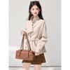 2026 Spring New Arrival: High-Intelligence Versatile Striped Lace-Up Shirt in Old Money Style