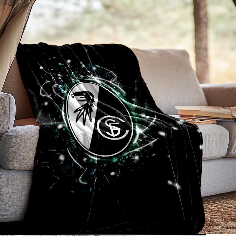 Adler Symbol Frei-burg Fußballdecke Leicht Ideal Bettdecke Perfekt für Reisen, Wohnzimmer, Büros, Sofas, Fan Weihnachtsgeschenk