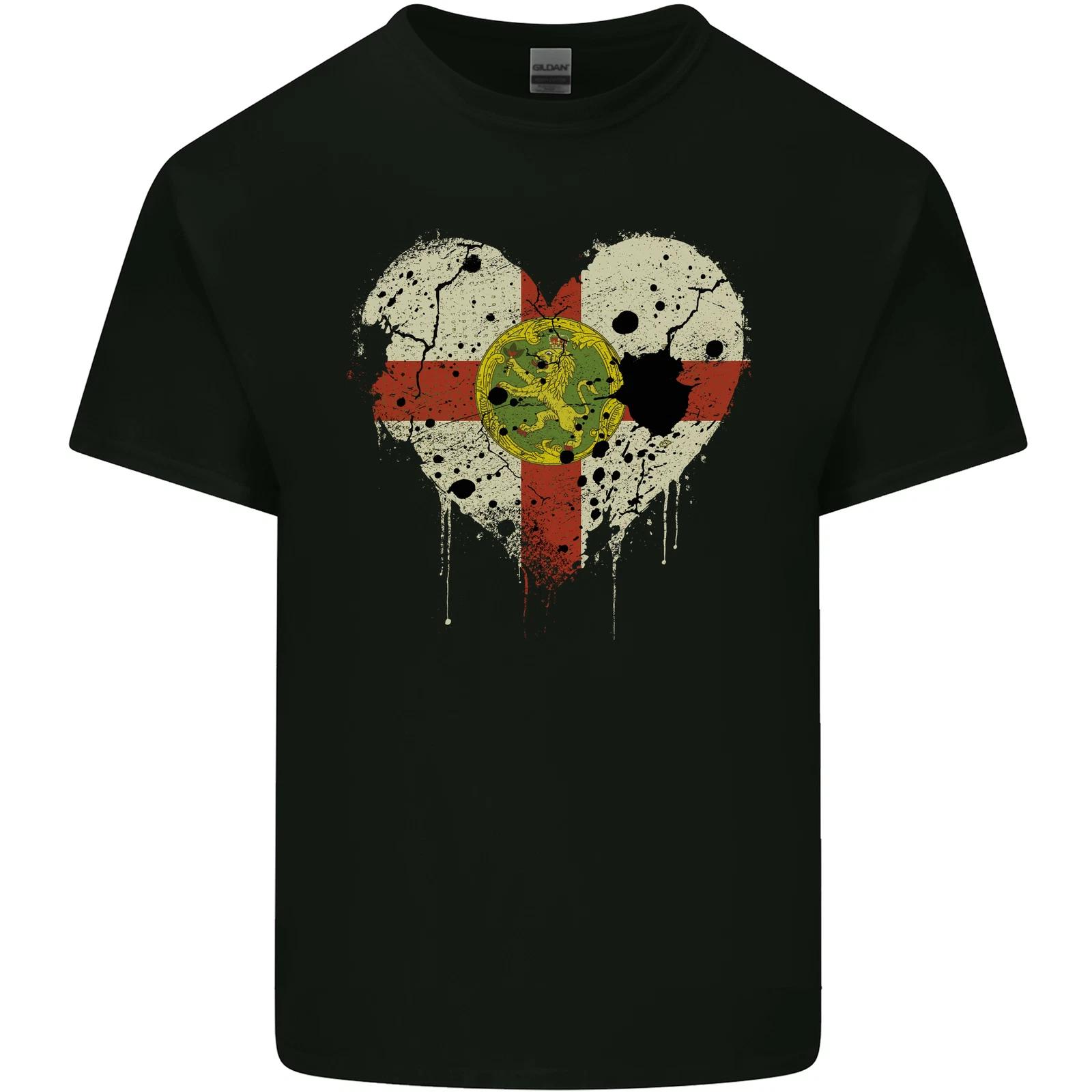 

Love Flag ALDERNEY Football Kids T-Shirt Childrens L