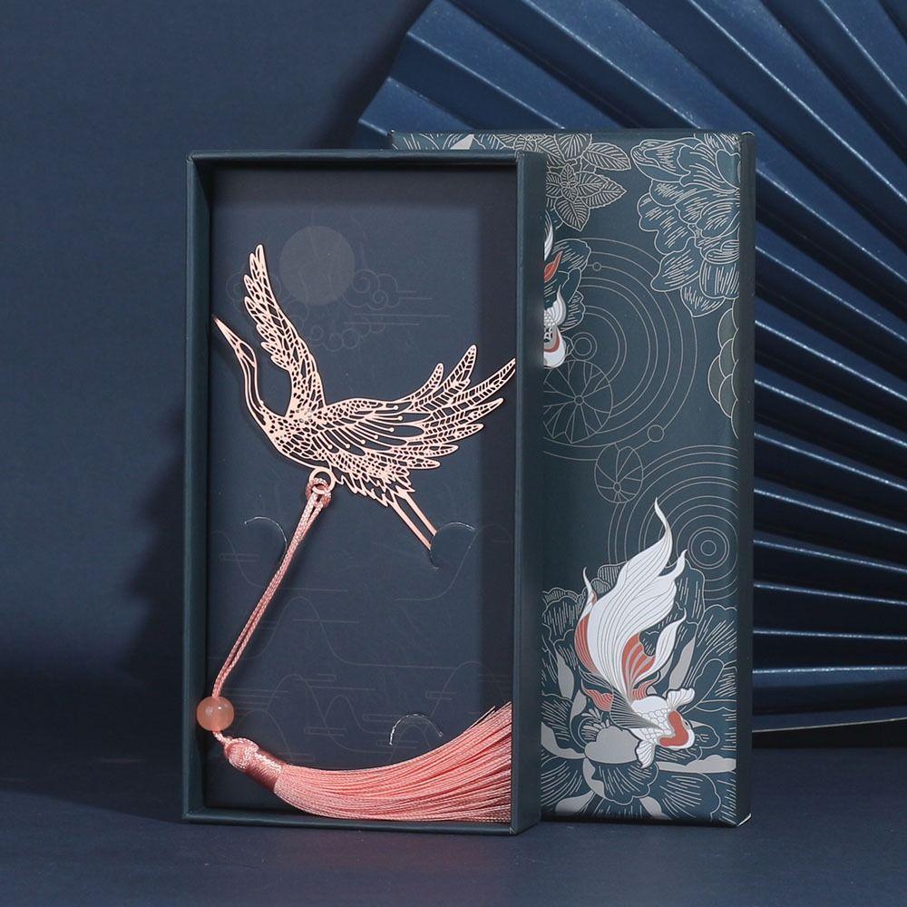 Rose Gold Tassel Bookmark Metal Book Page Marker High-quality Book Clip