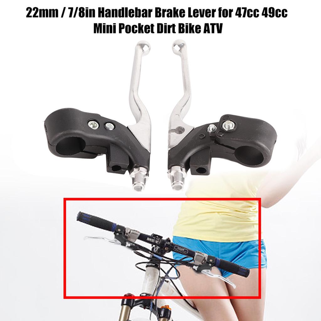 1 Pair of Universal 22mm  78in Handlebar Brake Lever for 47cc 49cc Mini Pocket Dirt Bike ATV