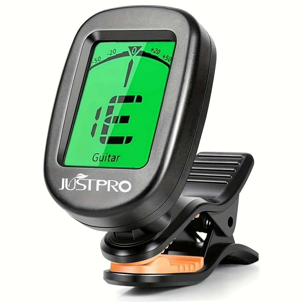 

JUSTPRO Clip-on Guitar Tuner with Chromatic Tuning Mode for Acoustic/Electric Guitars, Ukulele, Violin, Bass, and Banjo