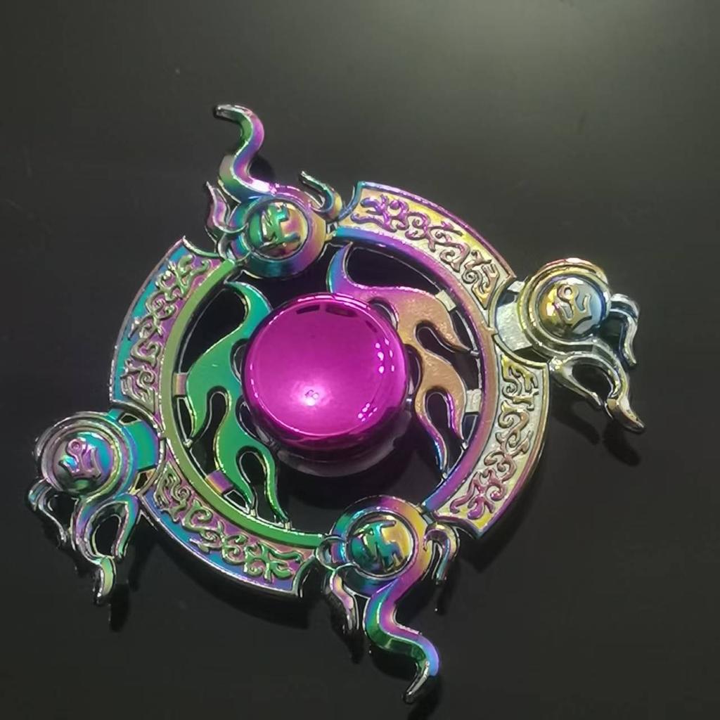 New Style Colorful Alloy Fidget Spinner Gradient Color R188 Mute Bearing Edc Metal Hand Spinner Adult Stress Relief  Fidget Toys