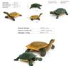 Realistic Pvc Turtle Figurine With Static Design For Aquarium Decor