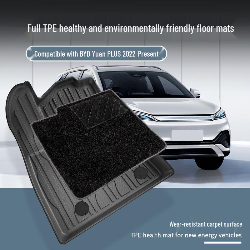 Eco-Friendly TPE Floor, Trunk, and Backrest Mats for BYD Series Cars