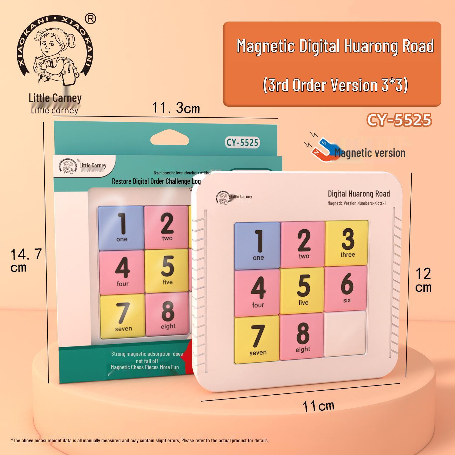 Magnetic Number Huarong Dao Three Kingdoms Sliding Puzzle for Kids