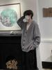 Unisex Loose-Fit V-Neck Cardigan for Teens - Autumn/Winter Knit Trend Sweater for Men and Women