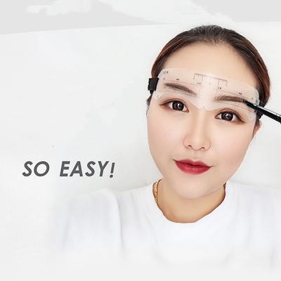 Muti-styles/zestaw wielokrotnego użytku przyrząd do modelowania brwi DIY linijka wzornik miękka linijka brwi Definer pieczątka na brwi kształtowanie kart kobiety narzędzia do makijazu