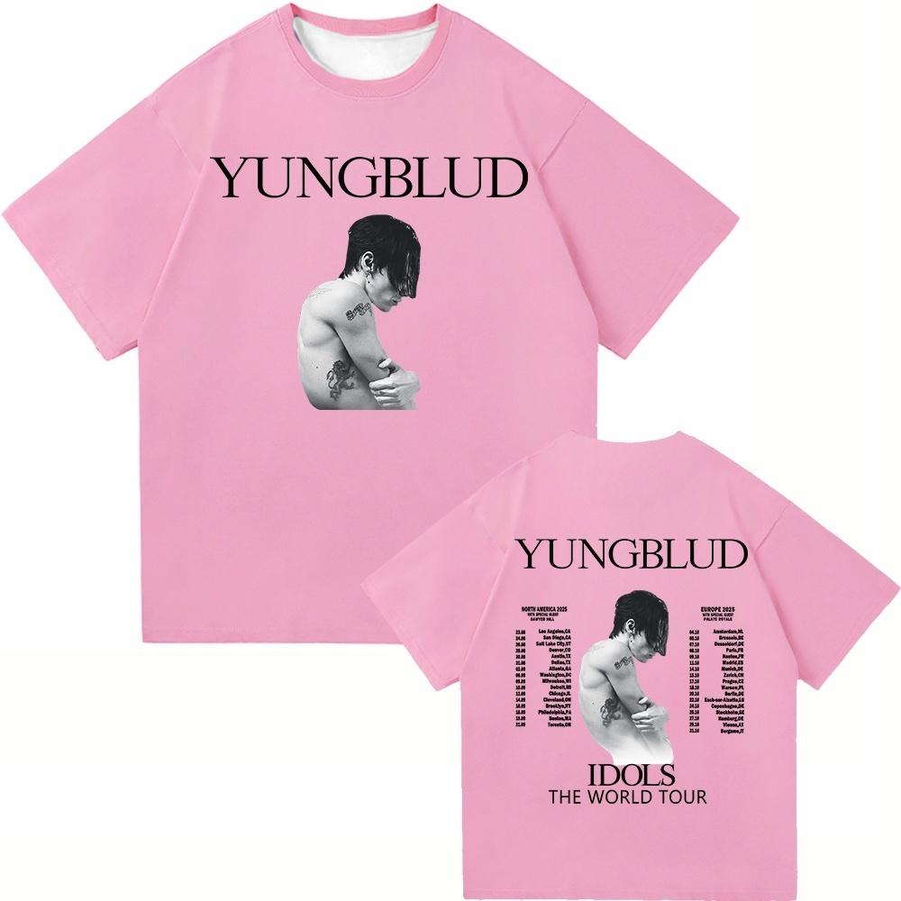 Yungblud Idols World Tour 2025 T Shirt New Fashion Men/Women Hip Hop Aesthetic Wings PUNK T-shirt Cool Tees Shirts