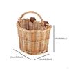 Kids Bike Basket Front Children for Boys Girls Bicycle Accessories Wicker Handwoven