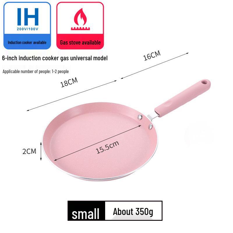Non-stick Maifan Stone Frying Pan for Home, Flat-Bottomed Pancake Pan, Gas Stove Compatible