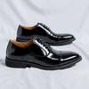 Fashion Leisure Walk Male Sneakers Elegantes PU Leather Men Casual Shoes Business Work Office Oxford Shoes Lace-up Formal Dress Footwear