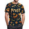 Men's Crew-neck Casual Printed Short-sleeved T-shirt Top