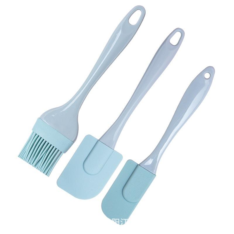 3-piece set of silicone scraper baking silicone oil brush silicone scraper cake scraper