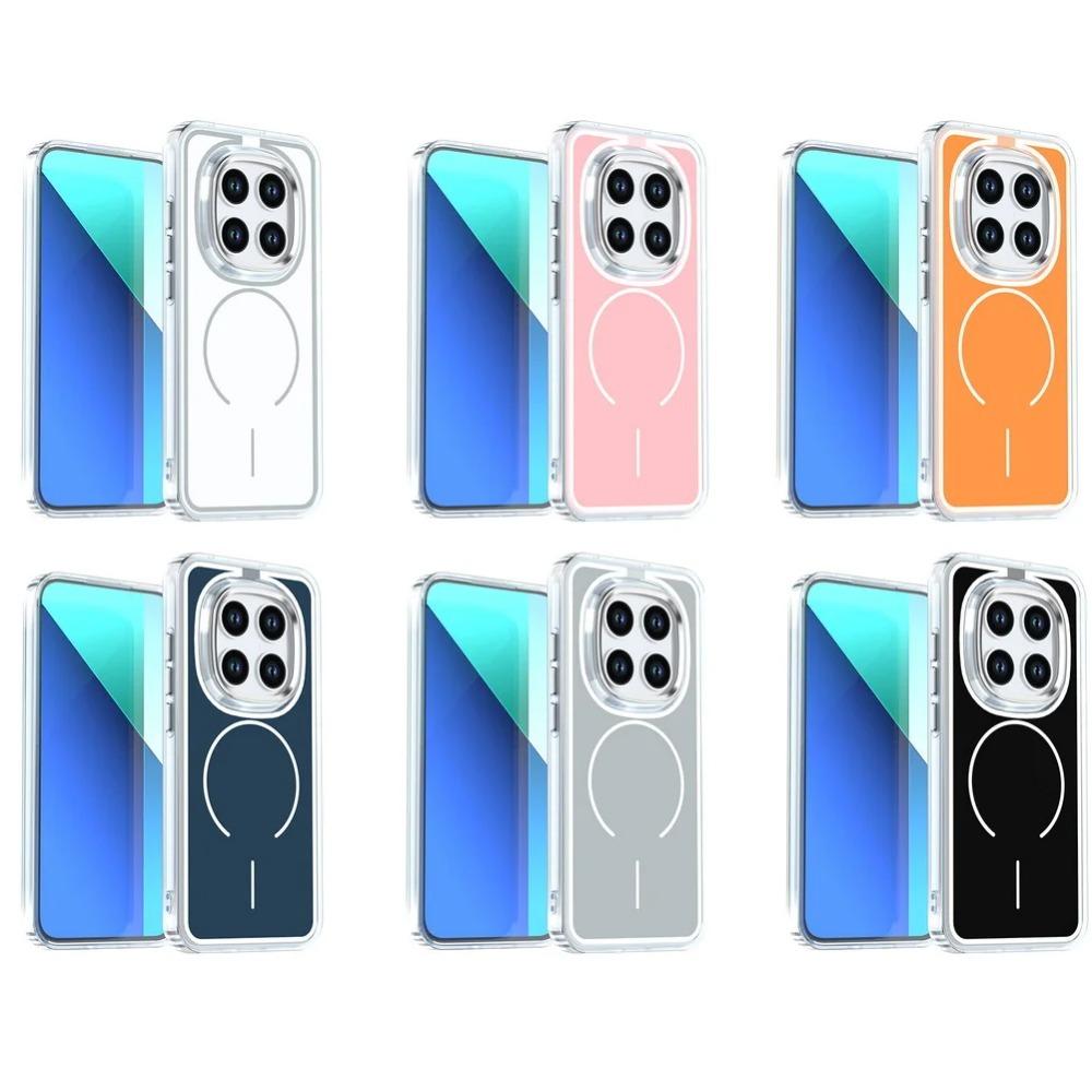 Frosted Hit Color Armor Matte PC Case For Xiaomi Redmi Note 15 Pro+ Magnetic Wireless Charging Metal Lens Shockproof Cover