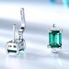 Gica Gema Jewelry S925 Sterling Silver Square Geometry STemperament Stud Earrings For Women Fine High Grade Jewelry Gift To Valentine's