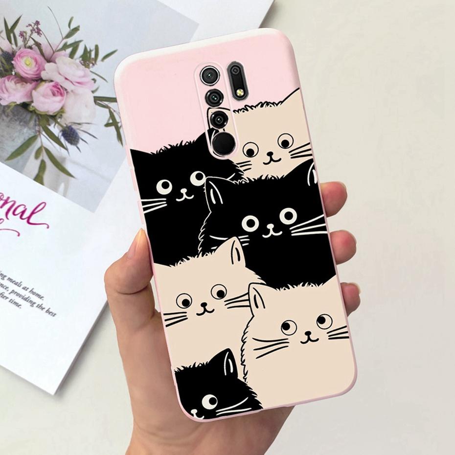 

For Xiaomi Redmi 9 Cute Animal Cartoon Phone Case For Redmi 9 Prime Redmi9 China Version Candy Color Soft Silicon TPU Back Cover Redmi 9