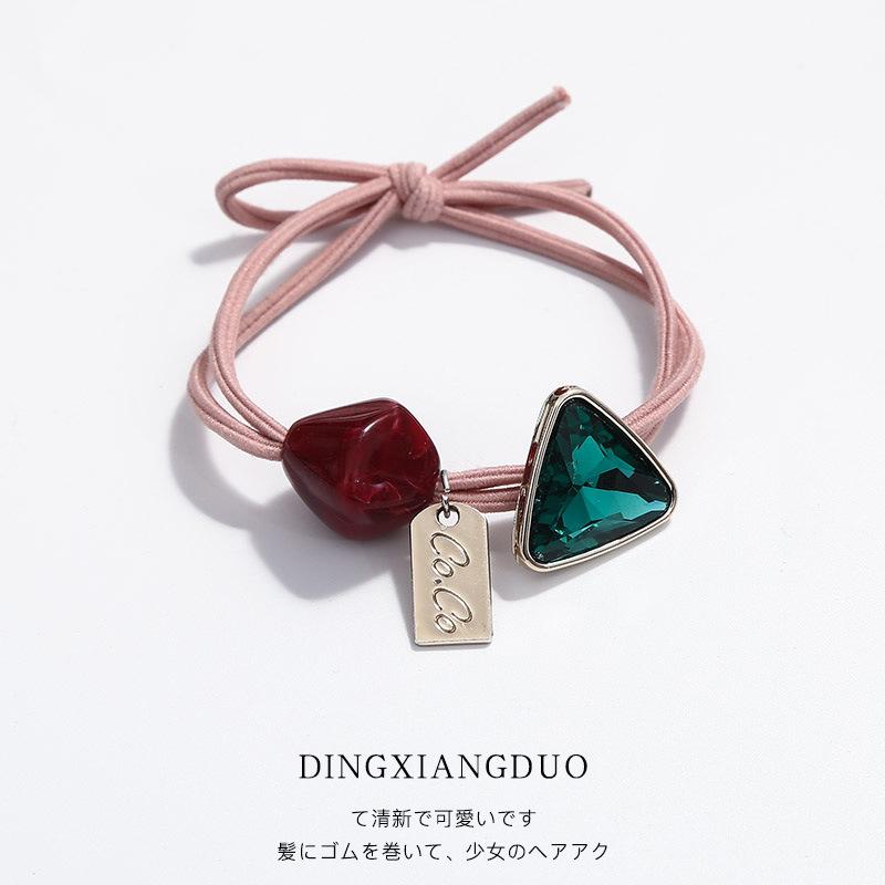 Korean Simple Scrunchie Women Girls Elastic Hair Rubber Bands Accessories Tie Hair Rope Ring Holder Ornaments Headdress