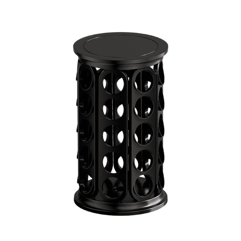 

KCUP 40 capsule coffee storage, circular large capacity, 360 degree rotatable rack, simple storage rack black